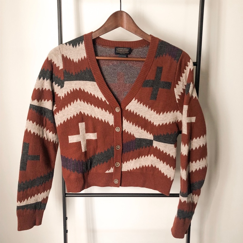 Pendleton Portland collection wool cardigan